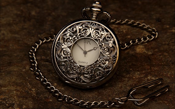 Lommeur med snirkler